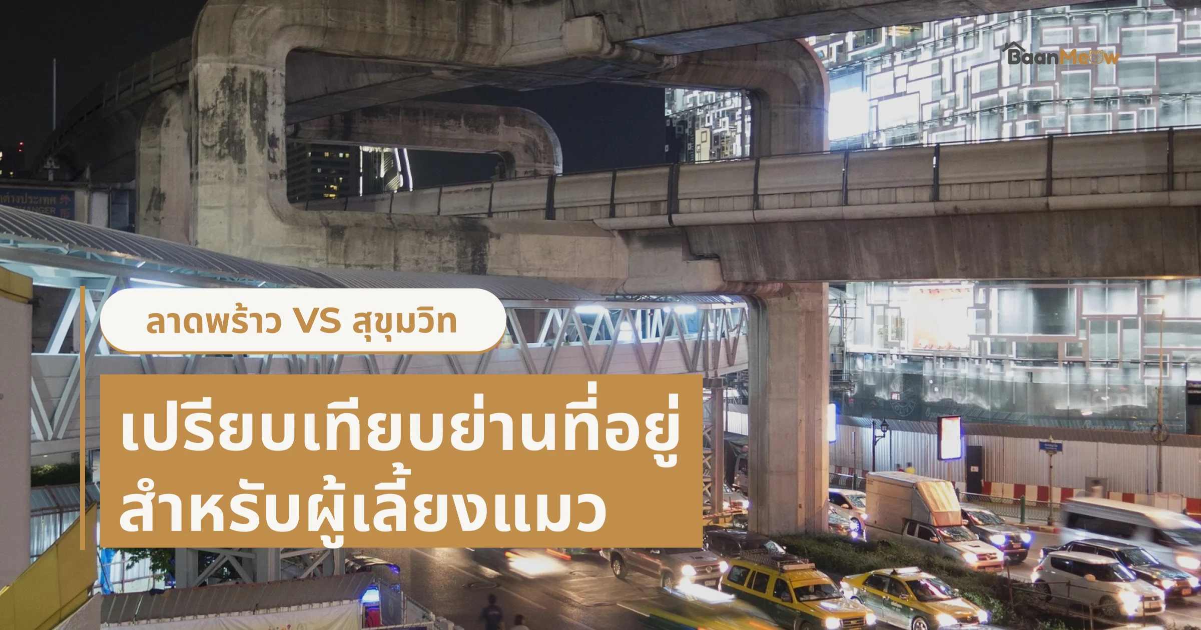 เปรียบเทียบย่าน: ลาดพร้าว vs สุขุมวิท สำหรับผู้เลี้ยงแมว